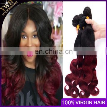 Ombre Hair Extensions Cheap 8A Brazilian Virgin Hair Body Wave1B/BUG Brazilian Human Hair Weave Bundles 10-26inch Paypal Accept