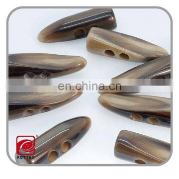2014 Plastic Horn Button Toggle Button for Garment Accessories