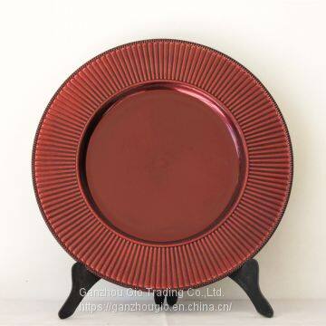 Plastic Charger Plate,christmas Decoration Plate Charger Plate Made in China YF-60056 photo-3