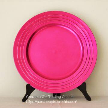 Plastic Charger Plate,christmas Decoration Plate Charger Plate Made in China YF-60069 photo-2