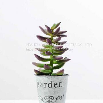 16cm Mini Ivy Artificial Succulent Plant in Plastic pot