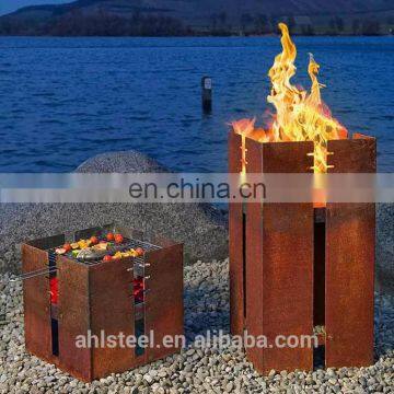 Gas Heater Outdoor Corten Steel Fire Pit For Home Garden