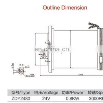 800Watt Hydraulic DC Permanent Magnet Motor 24 Volts photo-5