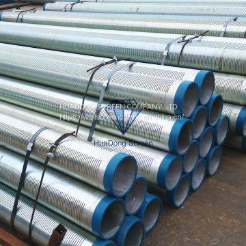 API 5CT slotted casing pipe/stainless steel or galvanized steel laser cutter slot casing pipe