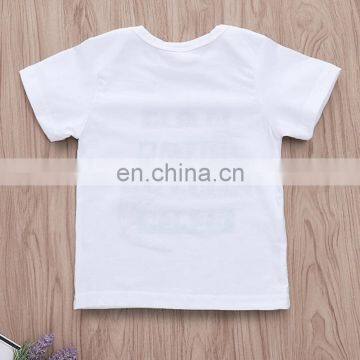 2019 Summer Boys Beach Clothing Sets Kids Letter White Tshirt Top & Flower Print Shorts 2pc Set photo-2