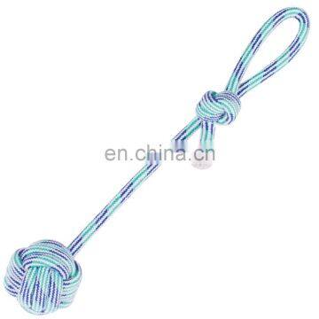 Manufacturer China Designer Eco-Friendly Chewing with ball Dog Rope Toys