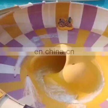 Huge Outdoor  Water Slide Fiberglass Bowl Slide For Summer Entertainment