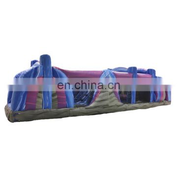 Purple Blue Inflatable Obstacle Course Game Bouncer For Sale