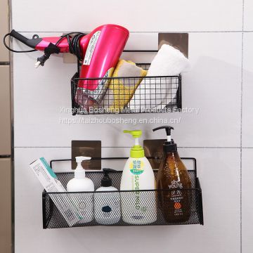 Simple and Creative Free Perforated Wall Shelf /Bedroom Wall Storage Rack, Bedside Shelf