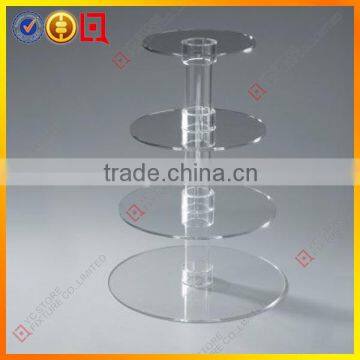 High quality clear acrylic cake stand