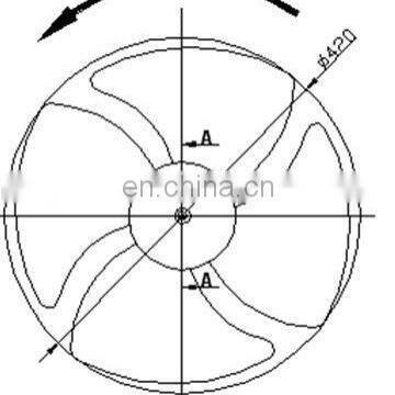 Plastic propeller fan mold