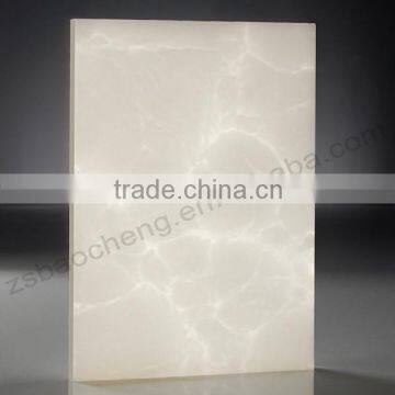 2015 High Gloss Home Dining Table Artificial Marble Stone Price photo-6