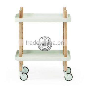 Wooden wheel sundries rack, wooden box rack,Removable Natural Wood rack