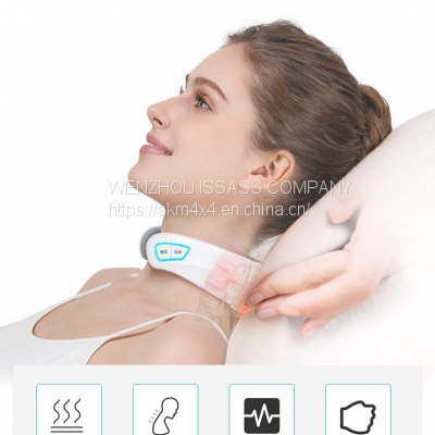 Smart 2020 portable mini electric wireless neck massager 360 Infrared physiotherapy intelligent neck massager