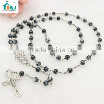 Catholic Glass Beads Rosary With Different Colors