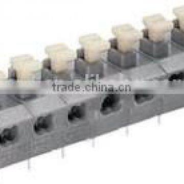 Pitch 7.62mm 300V 10A 2P-24P Spring Terminal blocks Screwless terminals