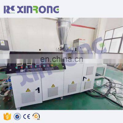 conical twin screw extruder pvc pipe extrusion machine line