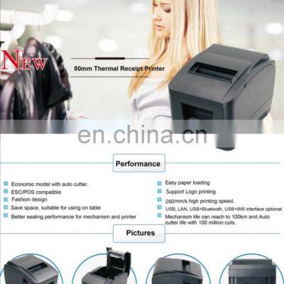 Wholesale RS232C USB LAN Mobile Phone 80mm Pos Wifi Receipt Thermal Printer Cheap 58/80mm Thermal Receipt Printer photo-4