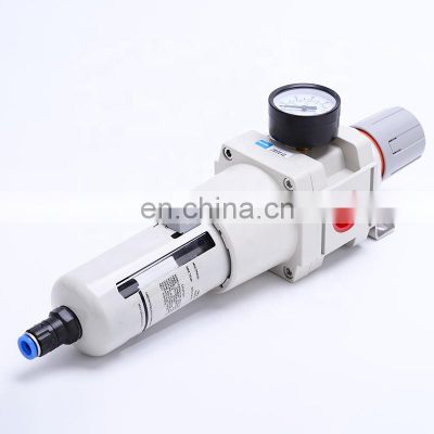 New Design AW Series AW5000-06 G3/8 Size Pressure Gauge Automatic Drain FRL Combination Pneumatic Filter Regulator