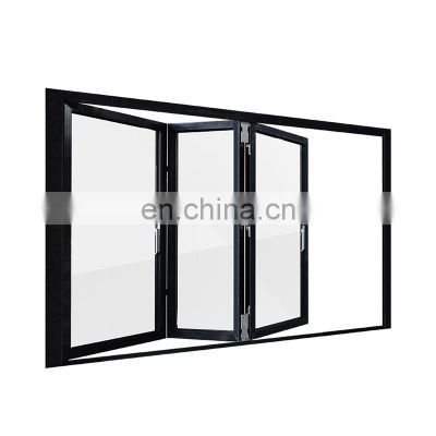 Foshan factory price kitchen aluminium bi fold window fold up glass windows