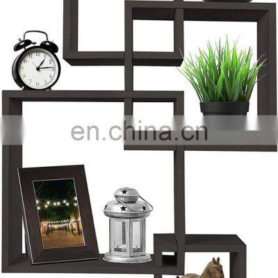 4 Cube Intersecting Wall Mounted Floating Shelves photo-4