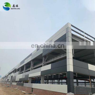 Low Cost Prefab Steel Structure Station Construction Steel Structure Building Painted Steel Frame