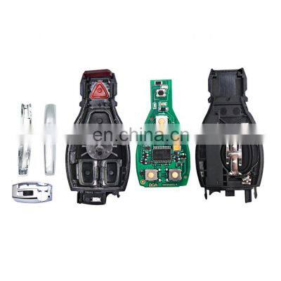 Keyless Entry 4 Buttons 433 / 315 Mhz Remote Smart Car Key Shell For Benz BGA NEC Auto Key