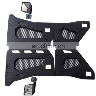 Spedking JK/JL 2/4 half door steel tube doors with mirrors for jeep wrangler