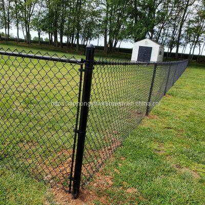 Black Chain Link Fence Chainlinkmesh Chainlink Fence Chain-link Chainlinkfencing Securityfence Commercialfecne Industrialfence Residentialfence photo-5