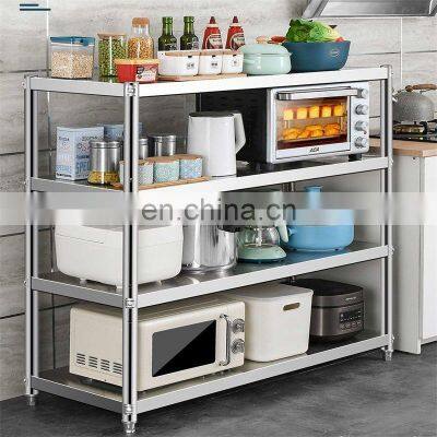 Household Kitchen Shelf Floor-standing Multi-layer Microwave Oven Storage Rack Tableware Condiment Storage Rack photo-2