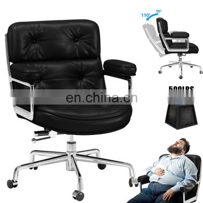 Factory Wholesale Reception Chair White Vintage  Salon Furniture Hot Style Synthetic executive Leather office chair