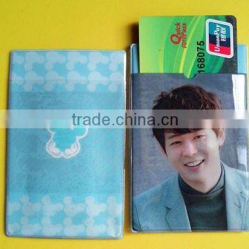 Factory Custom pattern embossing logo plastic soft pvc card holder