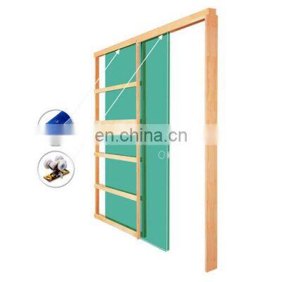 Durable Wall Mount Single Sliding Wood Pocket Door Frame System