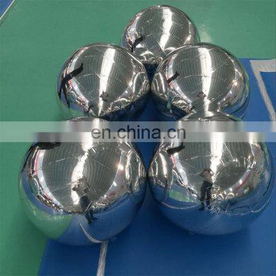 60cm Custom Large Mini Silver Inflatable Disco Lights Mirror Ball Inflatable Hot Air Balloon Disco Ball PVC Mirror Disco Ball