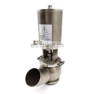 304 316L Sanitary Stainless Steel Tank Bottom Seat Valve With Pneumatic Actuator