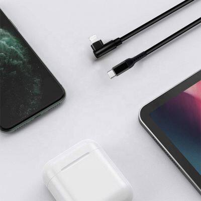 USB-C to Lightning Cable Right Angle 90 Degree Power Delivery Fast Charging Cable for IPhone SE 11 Pro Max X XS XR XS Max photo-5