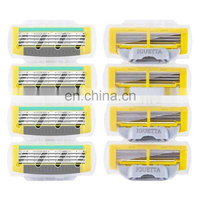 4 Replace Cartridges For Men Razor No Disposable Shaving Blades Razor Manufacture Wholesale Price Quality Germany Blade GF-0267