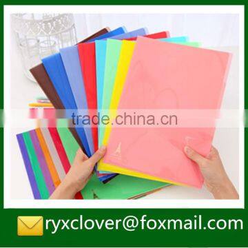 Customized Eco-friendly PP plastic L shape a4 file folder