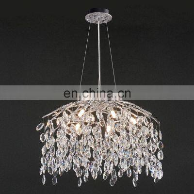 Modern light luxury living room pendant chandelier restaurant art glass chandelier