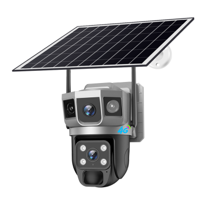 Ringsee AOV Security Monitoring V380 Low Power Camera Dual Lens Floodlight Solar Camera 4G ip Camera For Indoor And Outdoor