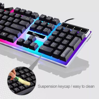 Hot Selling G21 Mechanical Keyboard Wired Computer Backlit Gaming 104 Keys Keyboard