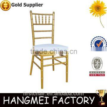 Longjiang furniture gold metal tiffany wedding chair for party event