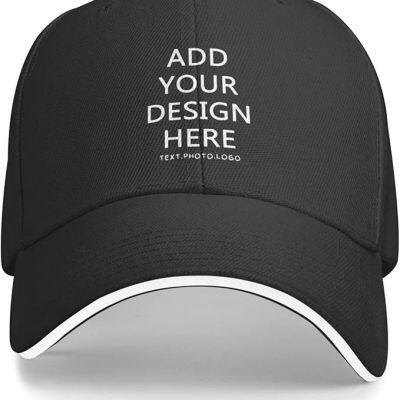 Sandwich Custom Hat Design Your Own, Personalized Classic Hats for Men Women