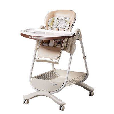 Multifunctional Baby Dining Table and Chair Baby Feeding High Chair With Rocking Function for 6 Months - 4 Years Old Children