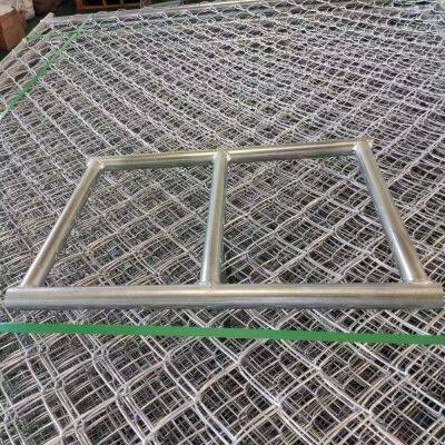 Chain Link Temporary Fence for Roadside Safety With Reflective Strips photo-3