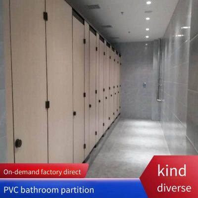 Местно поставляемые перегородки для общественных туалетов в Дяньгане, первые поколение водостойких, влагостойких и антибактериальных досок, простой и роскошный простой деревянный узор