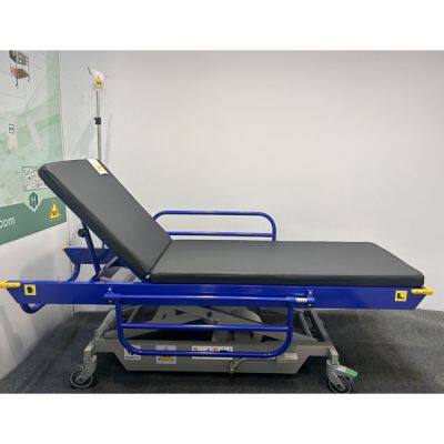 Hydraulic Height Adjustable MR Stretcher Trolley for MRI Room Use / MR Conditional to 5 Tesla