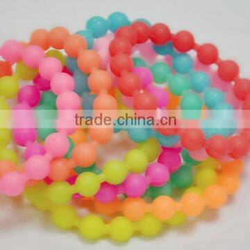 Silicone Charm Bead Bracelet