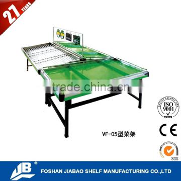 foshan jiebao vegetable stands for sale fruit and vegetable display shelves