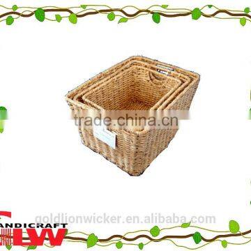 corn leaf basket, custom size wicker basket, large baskets wholesale